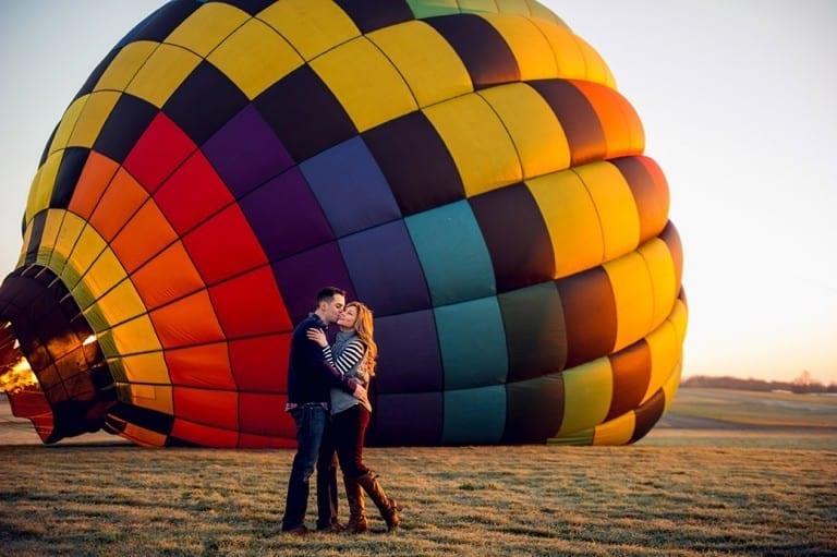 Hudson Valley Hot Air Balloon Engagement Session