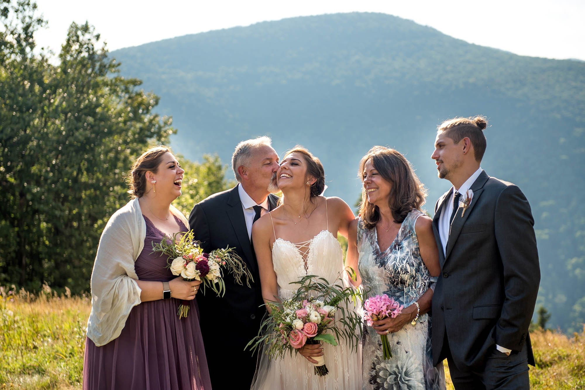 summit family portraits at Hunter Mountain Boho Wedding in the Catskills