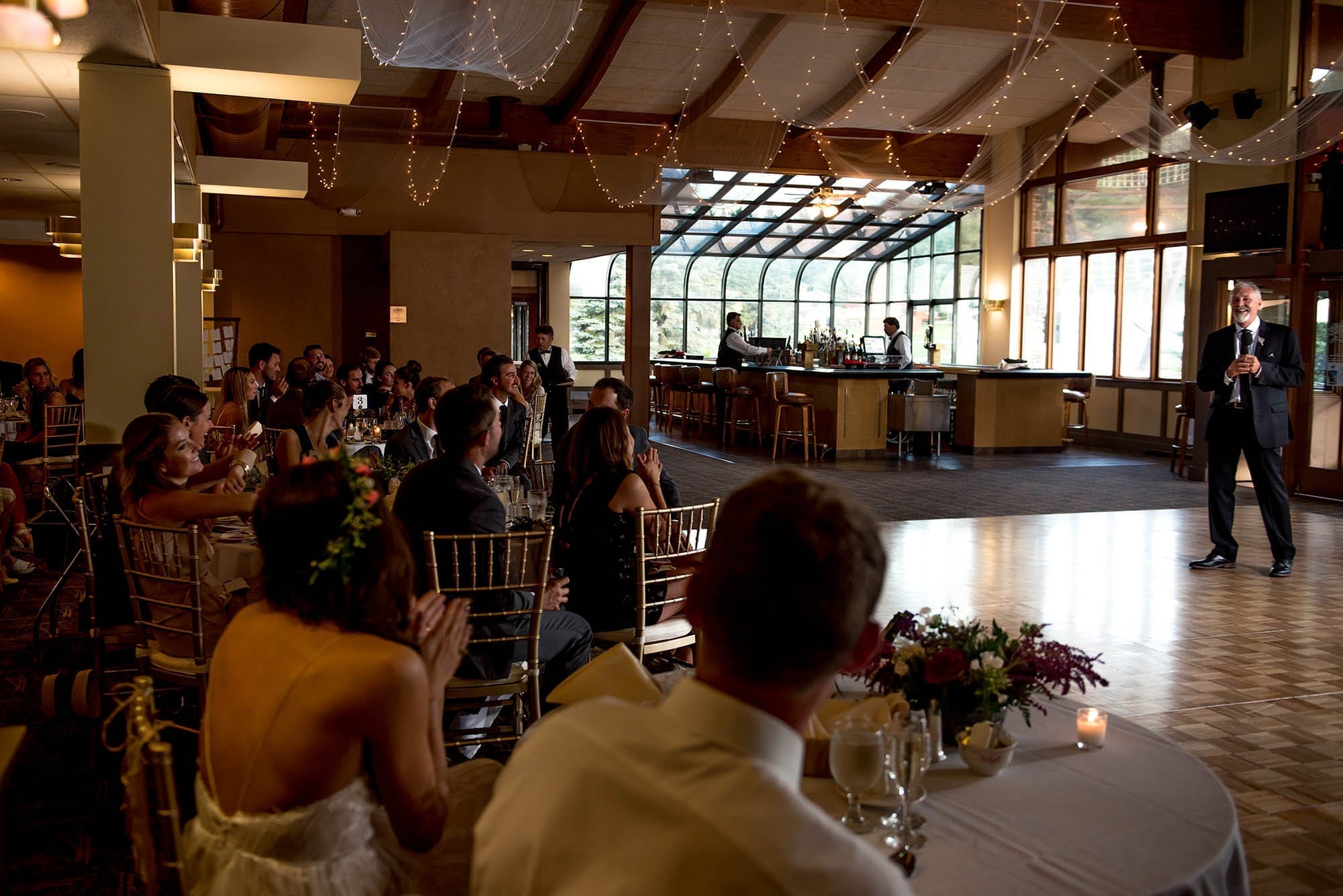 Coppertree reception at Hunter Mountain Boho Wedding in the Catskills