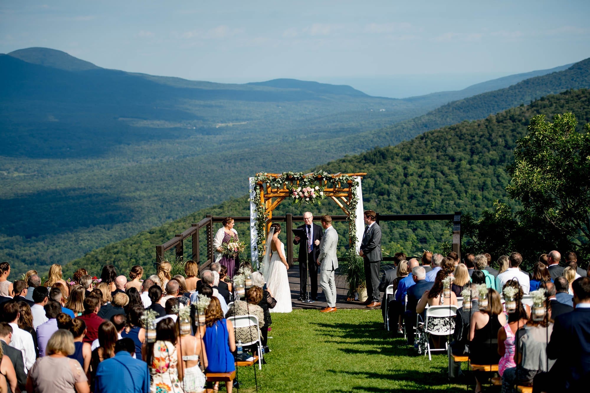 Hunter Mountain Wedding ceremony