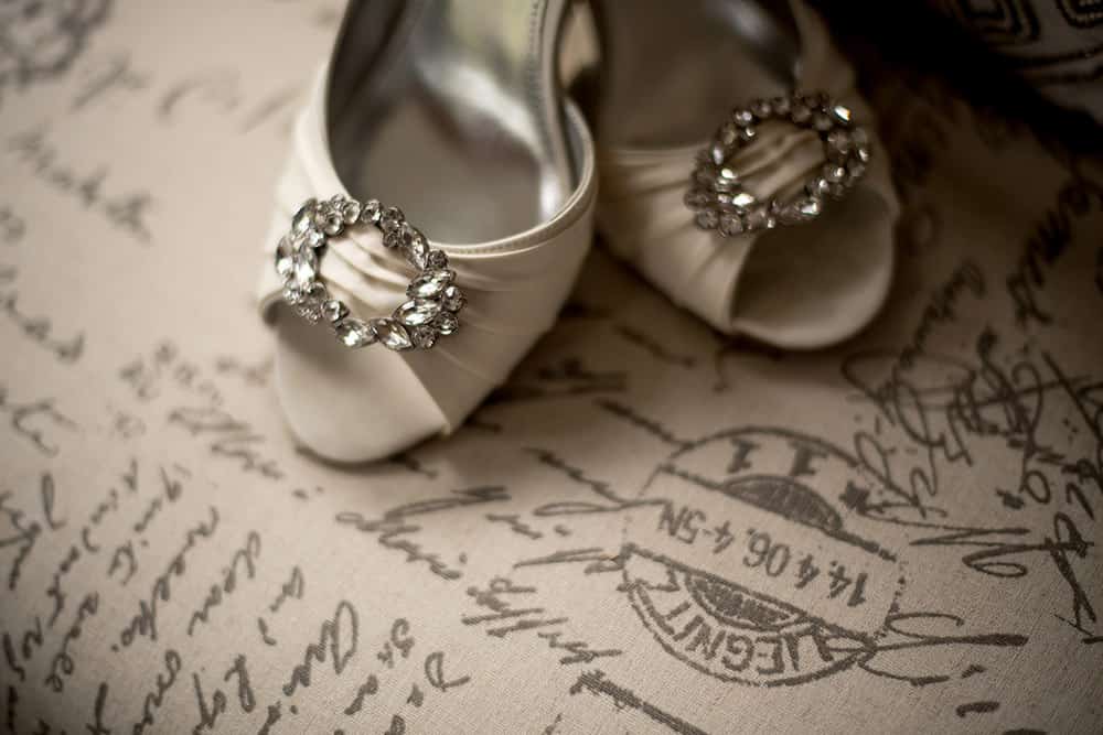 vintage inspired bridal heels