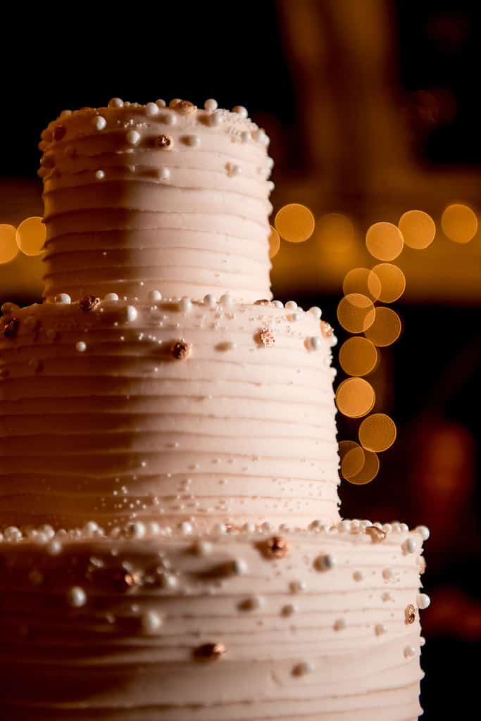 wedding cake at bedford post inn wedding