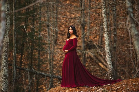 Poconos Forest Maternity Session - Custom by Nicole Photography ...