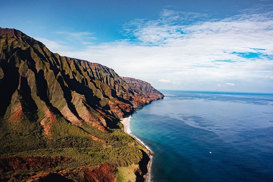 Island helicopters tour of Kauai Hawaii - Na Pali coast