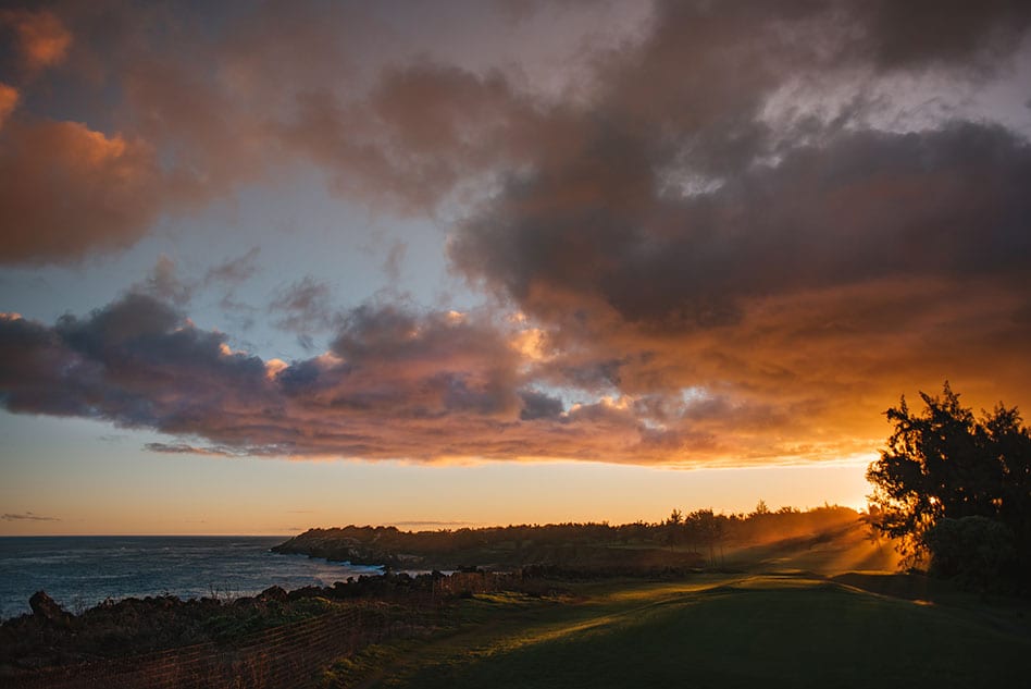 Sunset at Poipu Bay Golf Course Kauai Hawaii