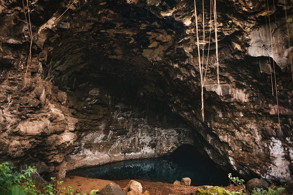 Maniniholo Dry Cave in Haena Beach Park Kauai Hawaii
