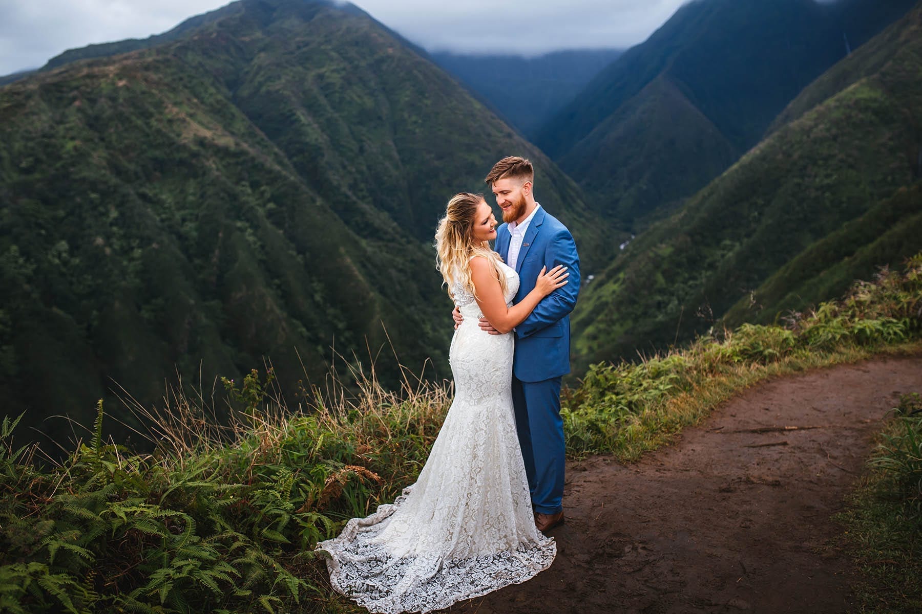 adventurous mountain elopement in Maui Hawaii