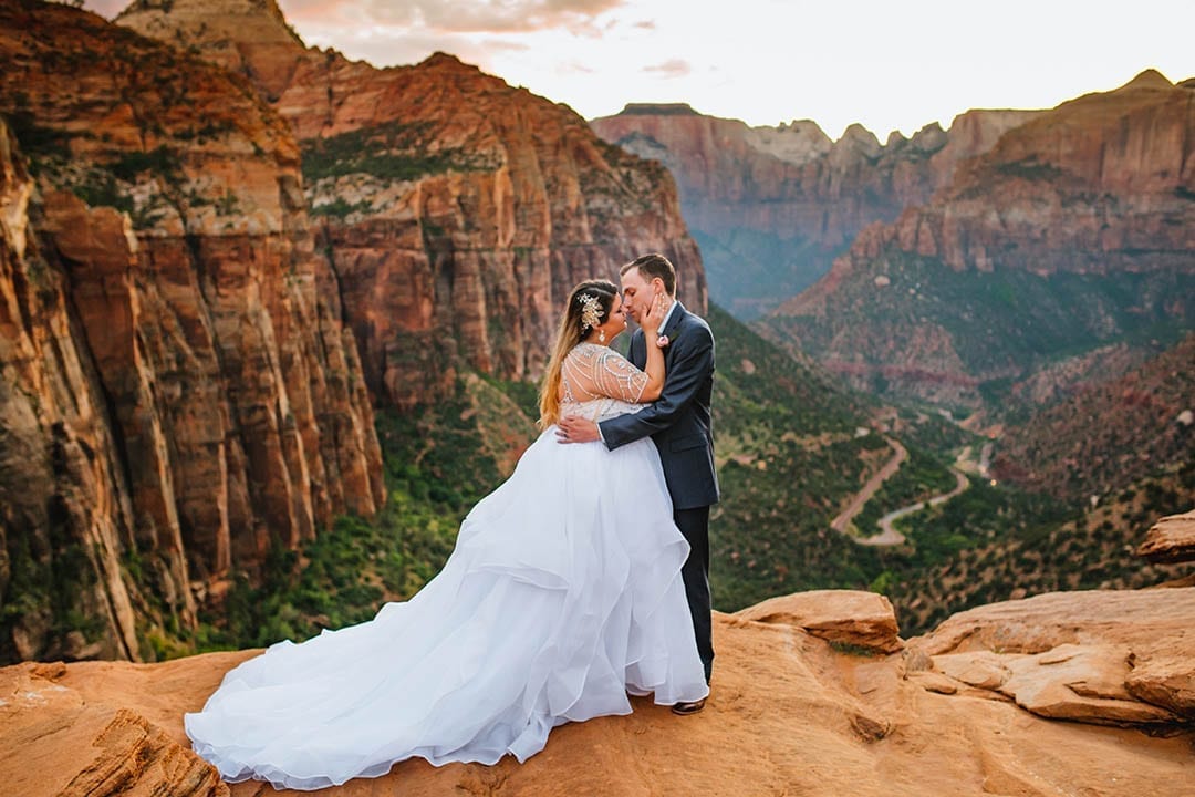 Canyon Overlook at Zion National Park Elopement