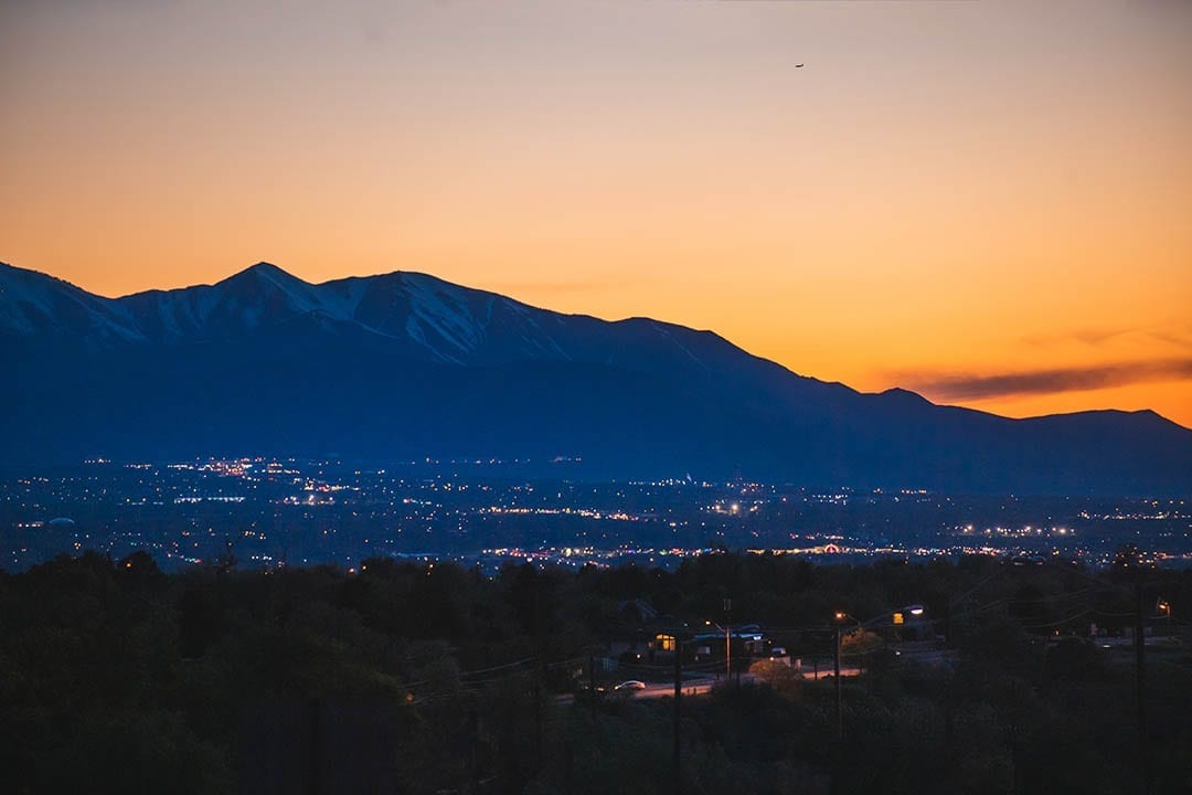 Salt Lake City Evening Landscape