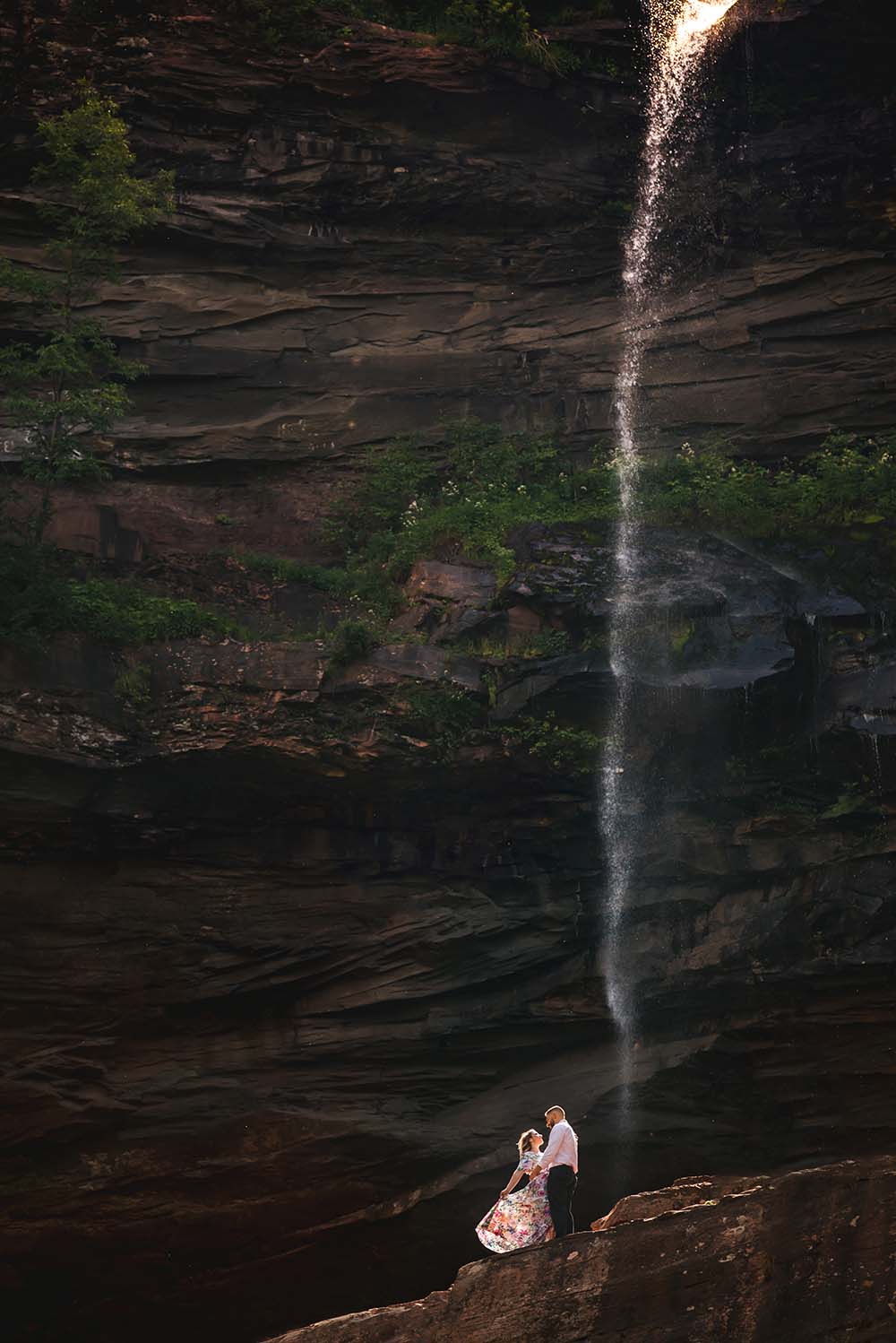 Kaaterskill Falls Engagement Photos
