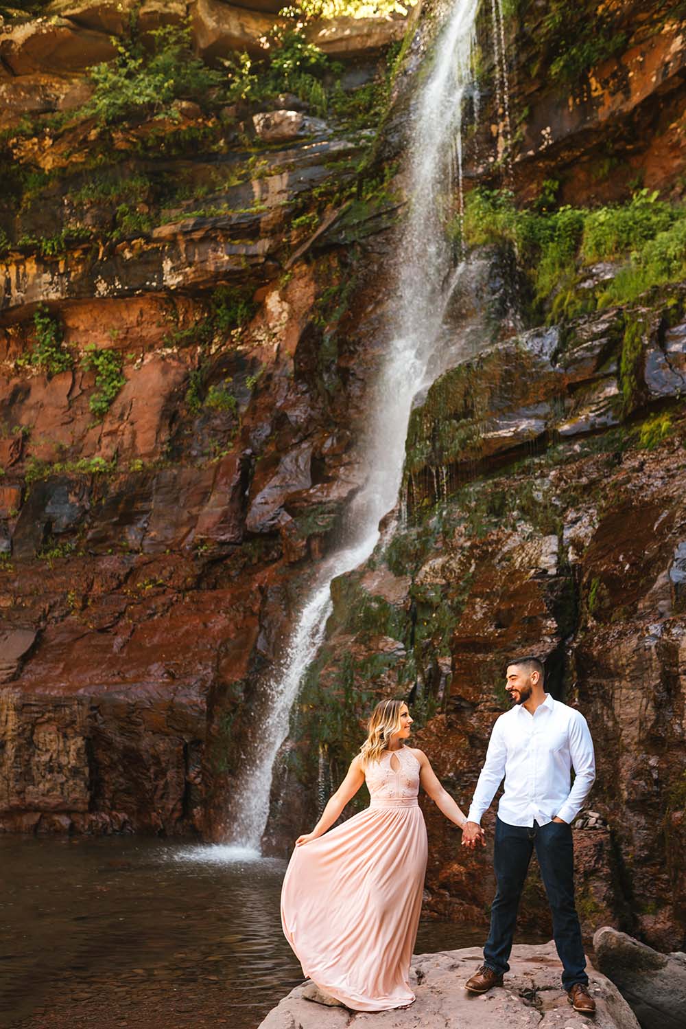 Kaaterskill Falls Engagement Photos