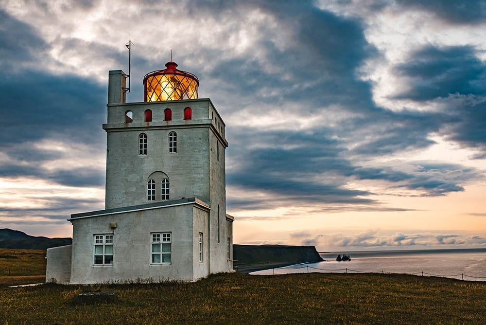 Sunrise at  Dyrhólaey Lighthouse
