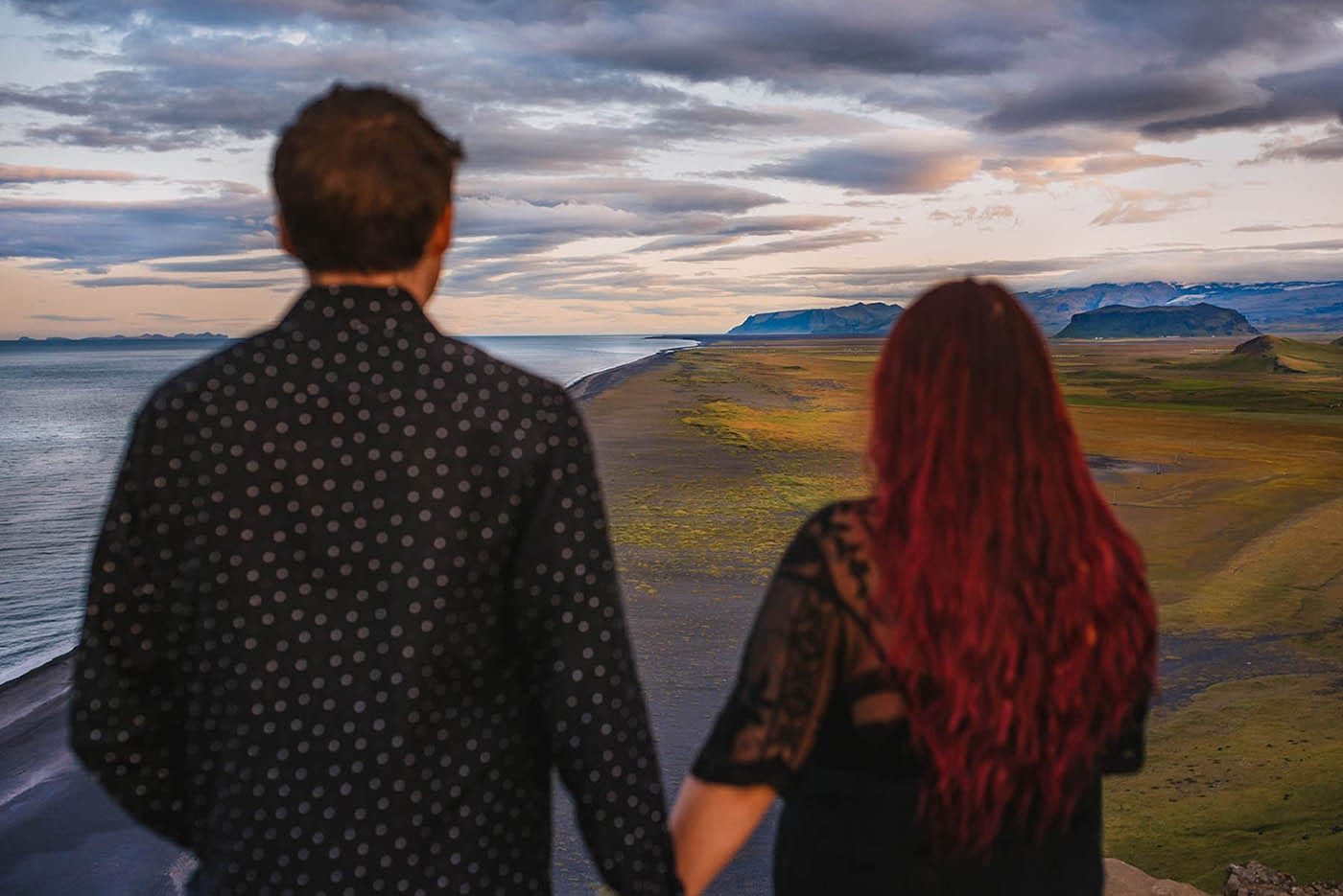 Dyrholaey Arch Engagement Photos in South Iceland 