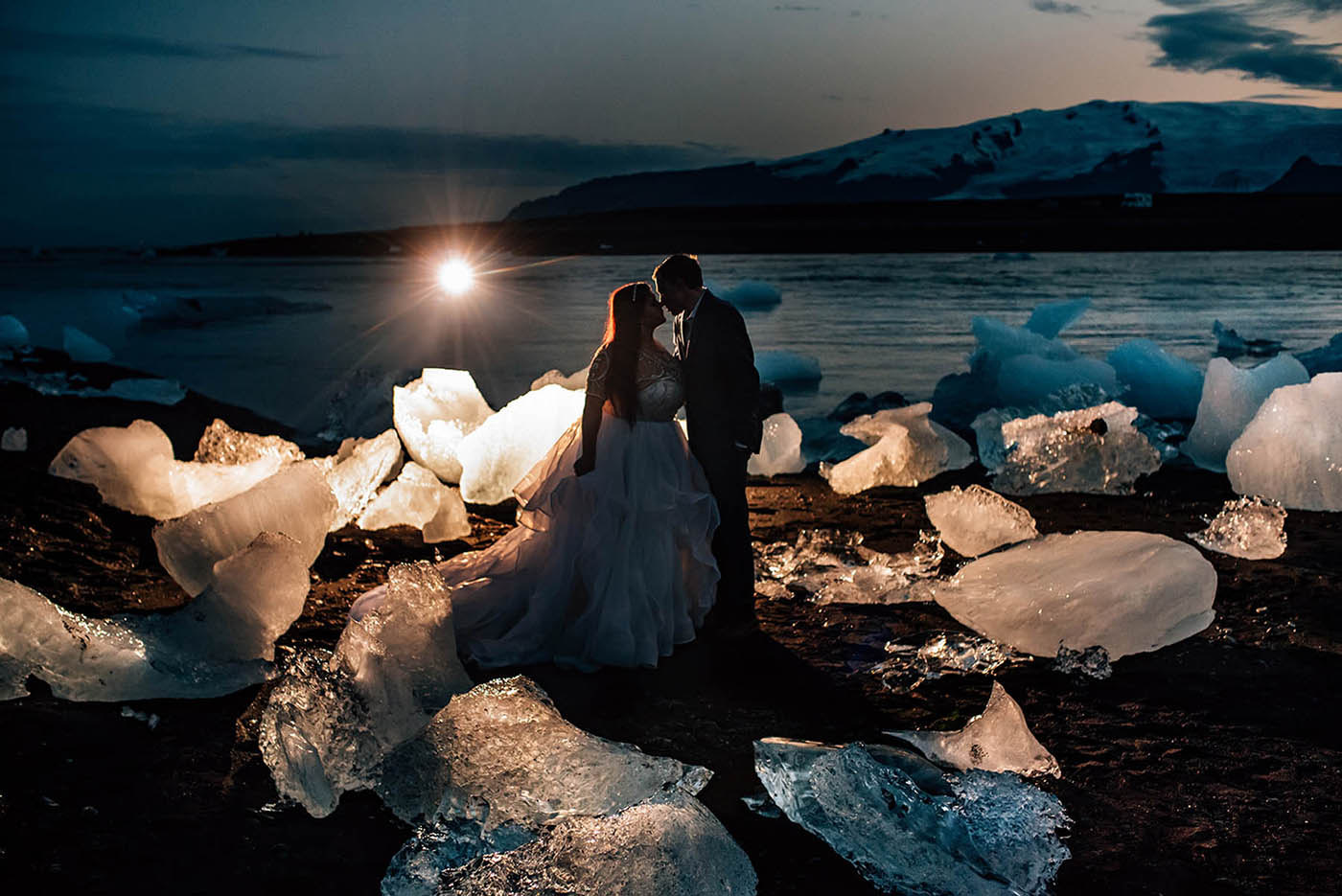 Diamond Beach Iceland Wedding Photos