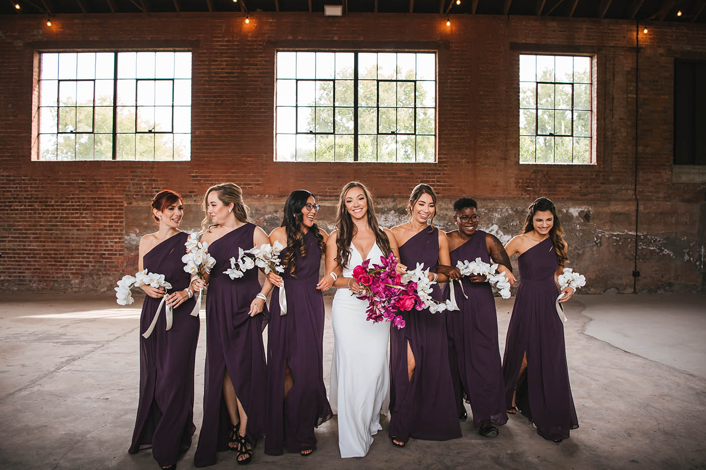 Bridesmaids at Hutton Brickyards wedding 