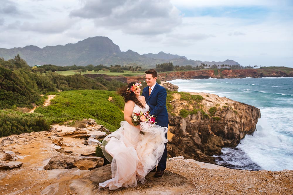 Kauai Hawaii elopement photos