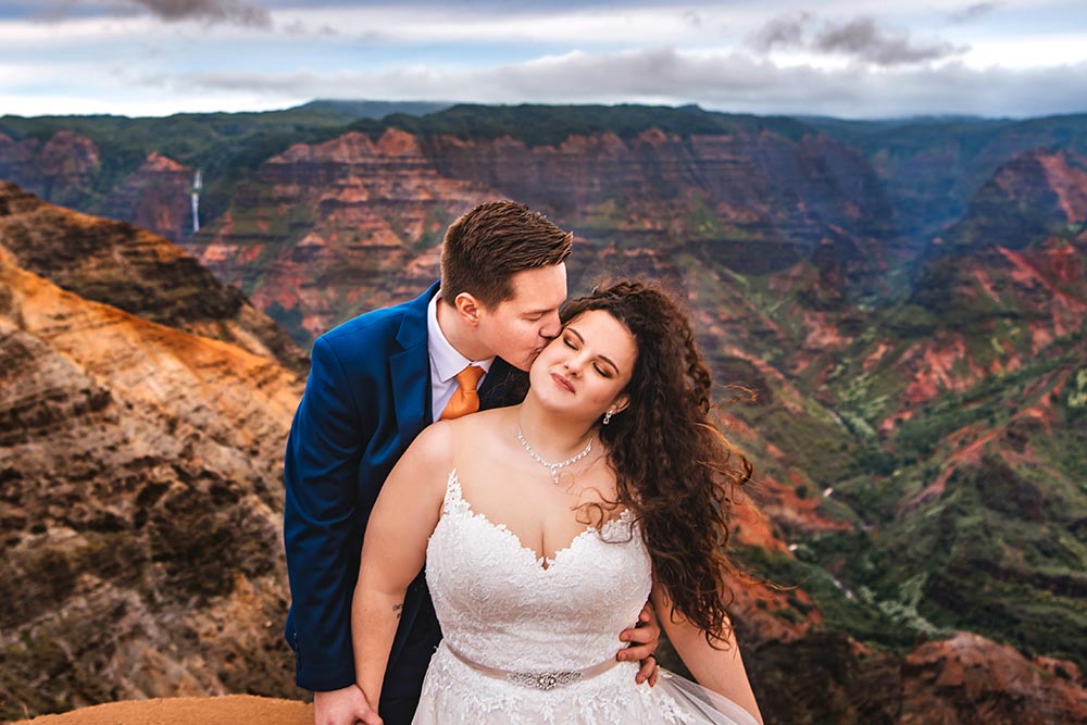Waimea Canyon Kauai elopement 