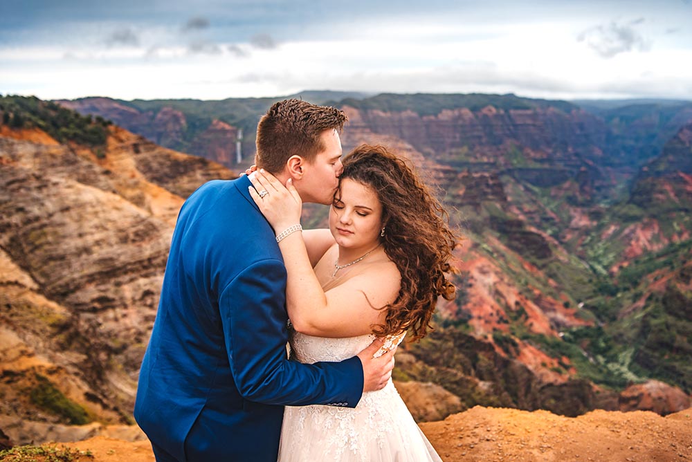 Waimea Canyon Kauai elopement photos