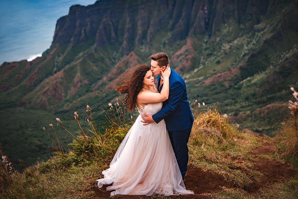 Kalalau Lookout Kauai elopement