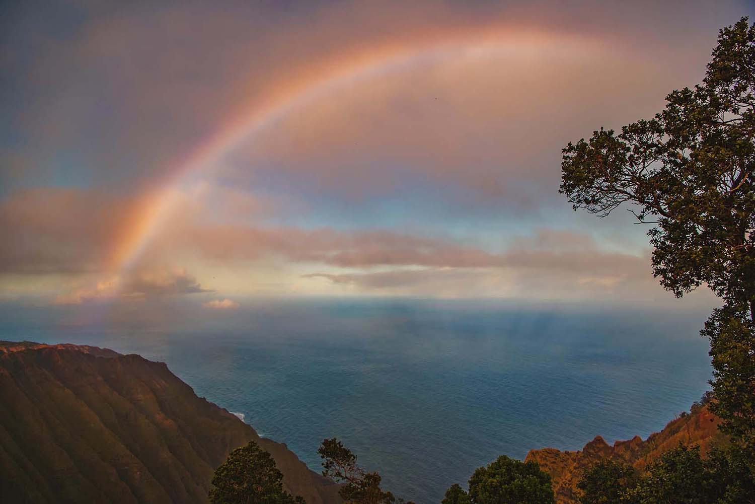 Rainbow on Napali Coast