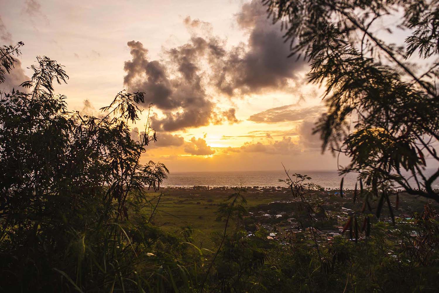 sunrise over Kapaa Hawaii