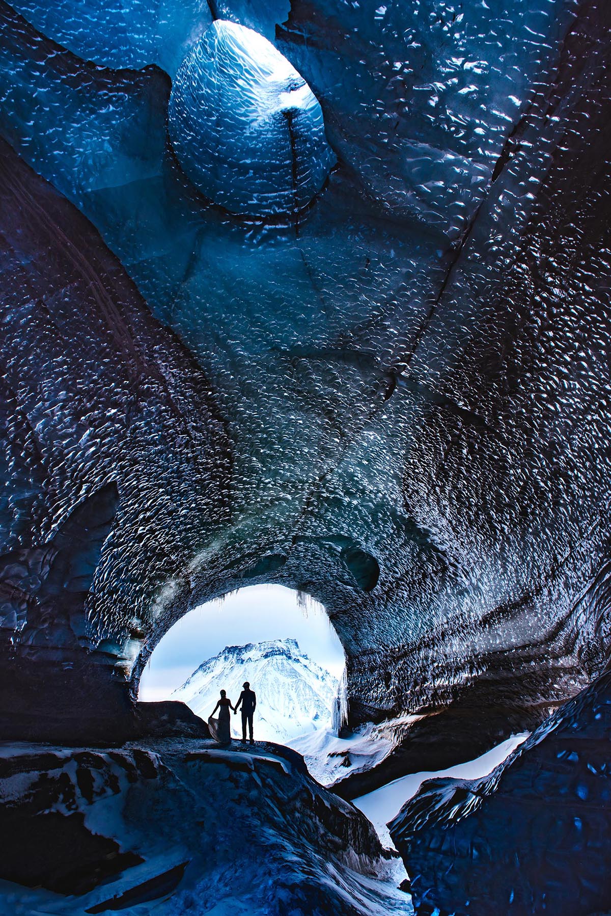 Iceland Ice Cave Elopement photos