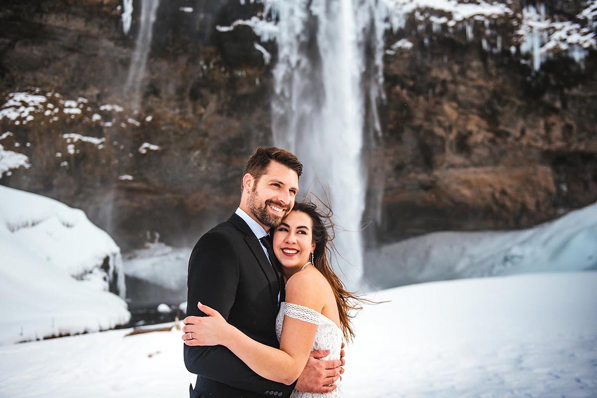 Seljalandsfoss wedding pictures