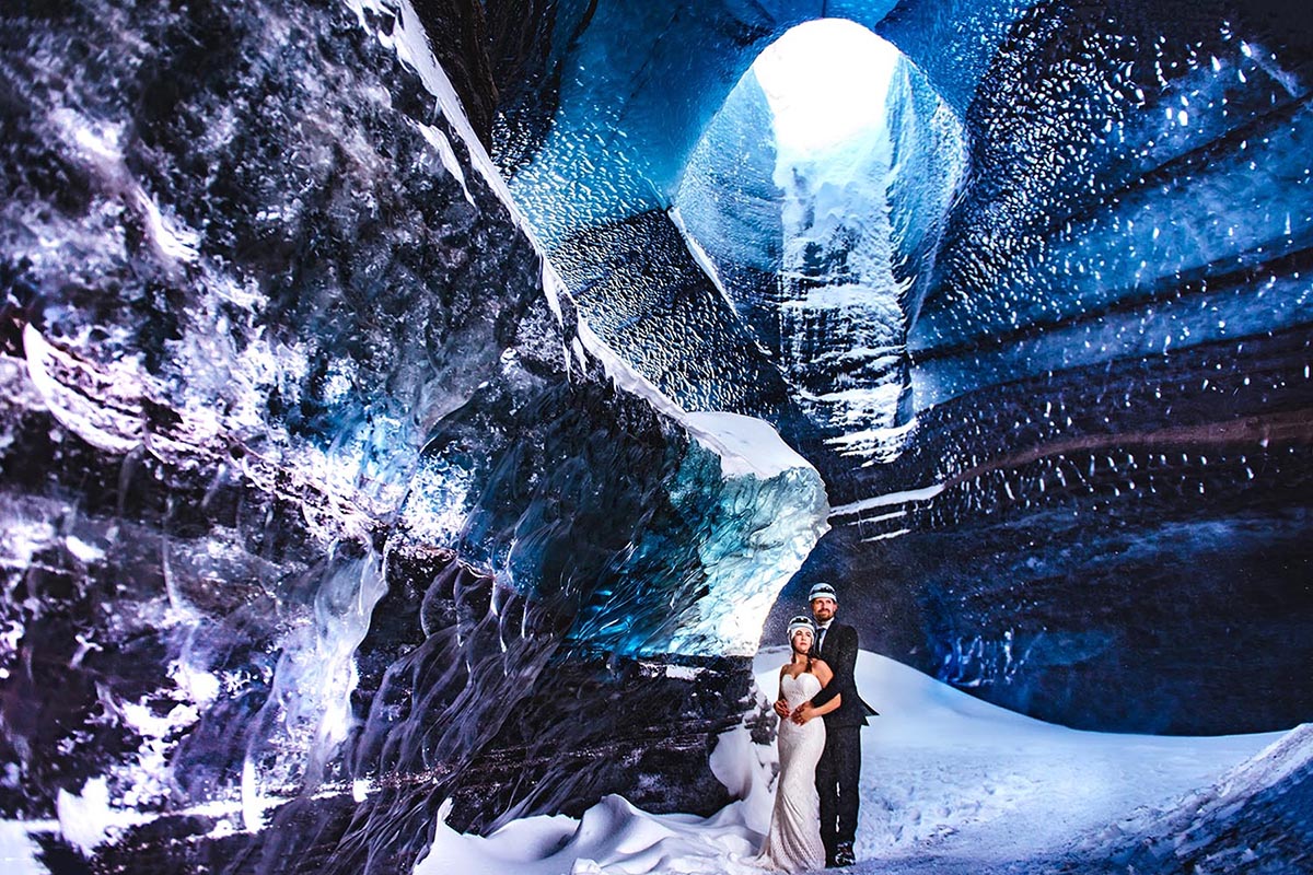 Iceland Ice Cave Elopement