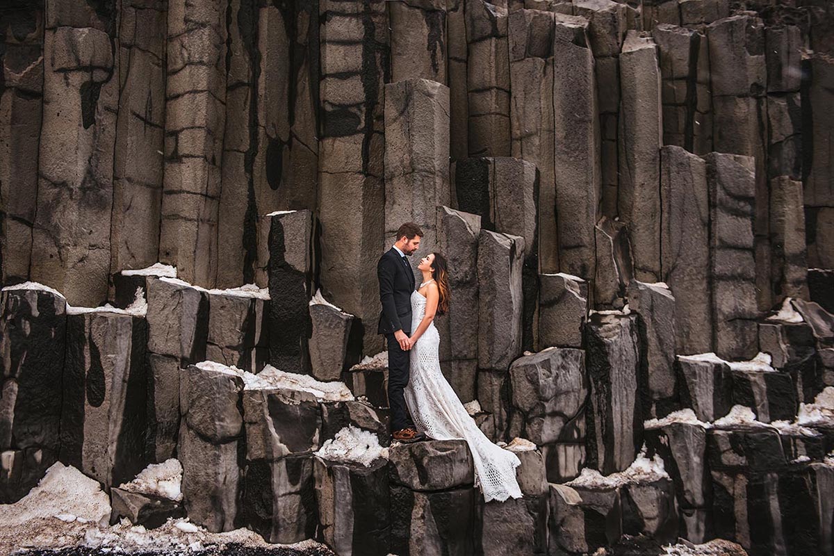 Reynisfjara Back Sand Beach wedding