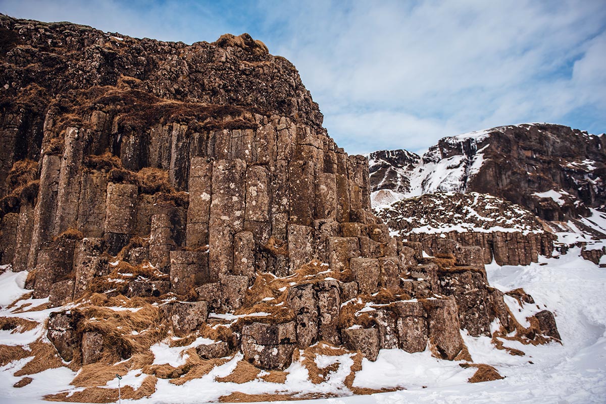 Basalt columns in Iceland