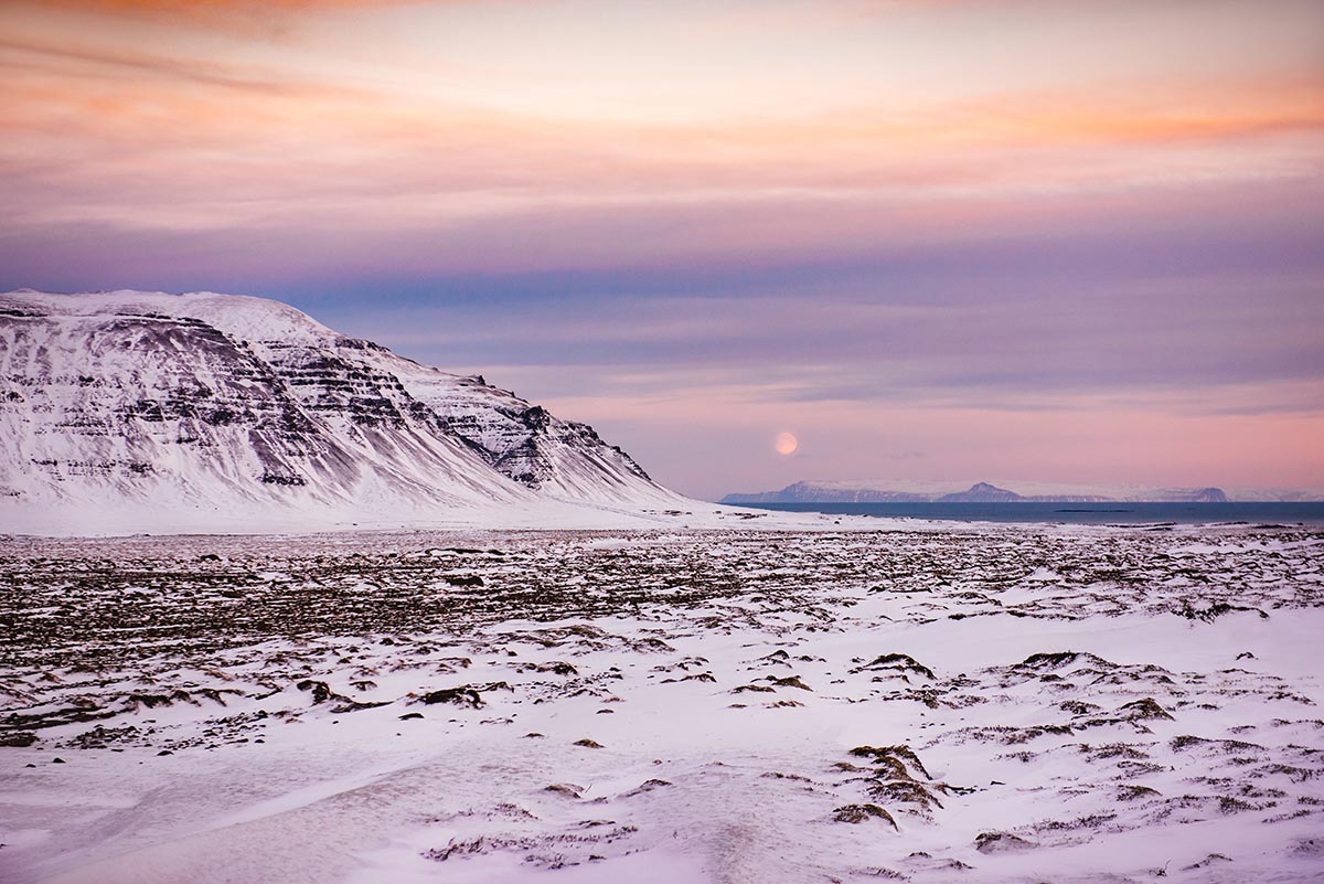 north Iceland in winter