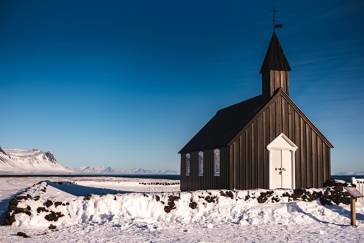 Black Church of Budir Iceland
