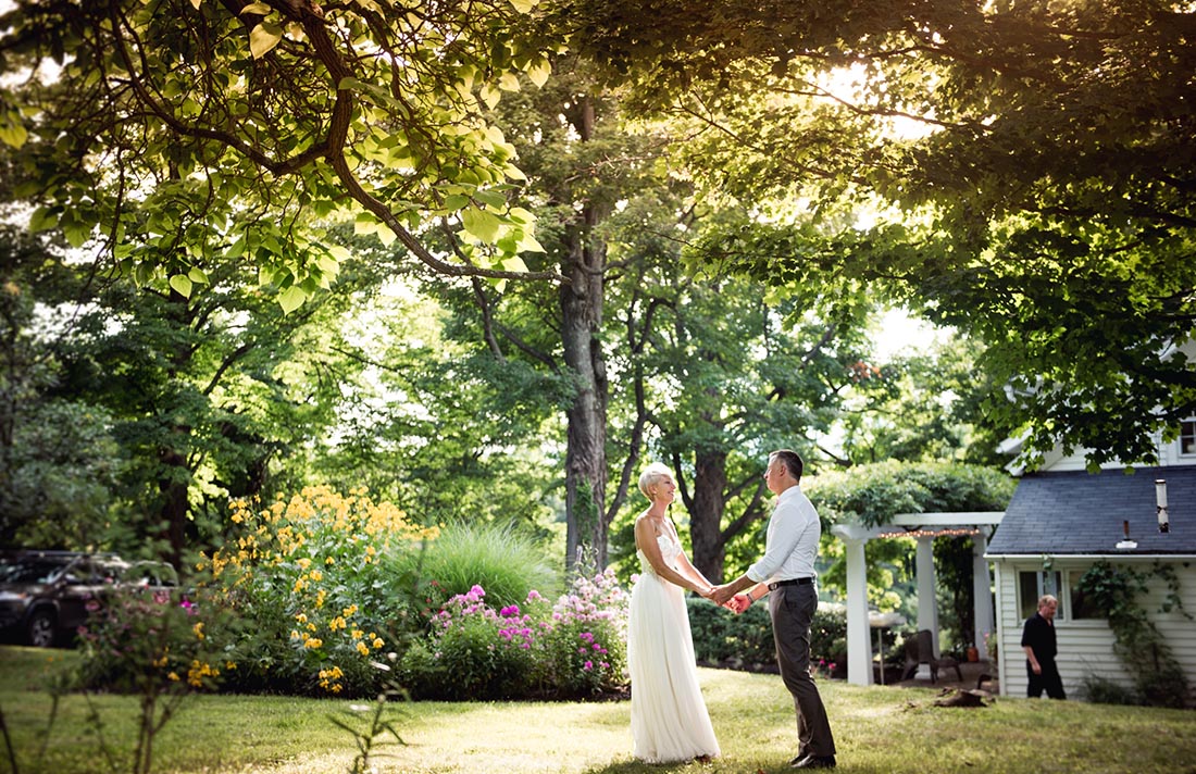 Hudson Valley NY Backyard Intimate Wedding