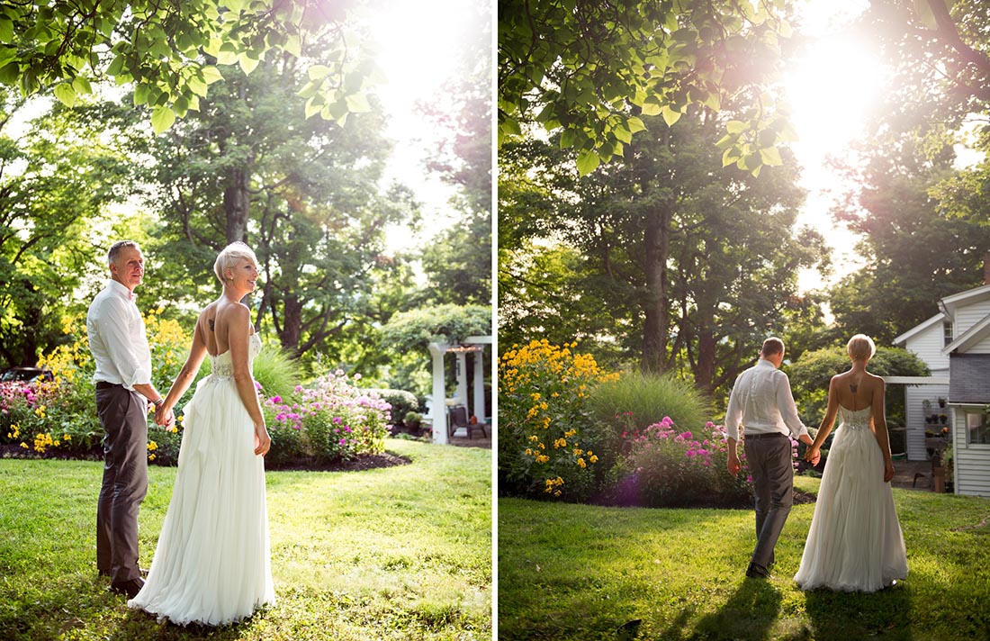 Hudson Valley NY Backyard Intimate Wedding