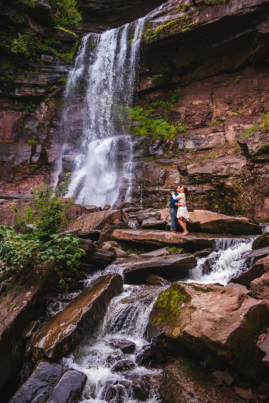 Kaaterskill Falls Adventure Engagement Session