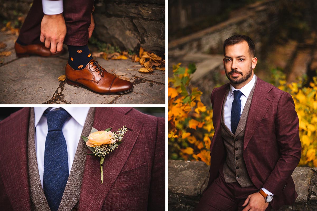 Ithaca fall elopement