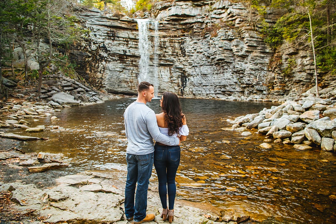 Awosting Falls engagement session