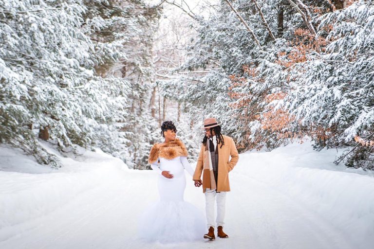 Poconos Winter Maternity Session