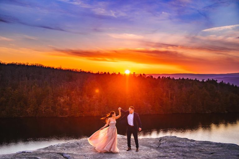 Minnewaska State Park Sunset Engagement