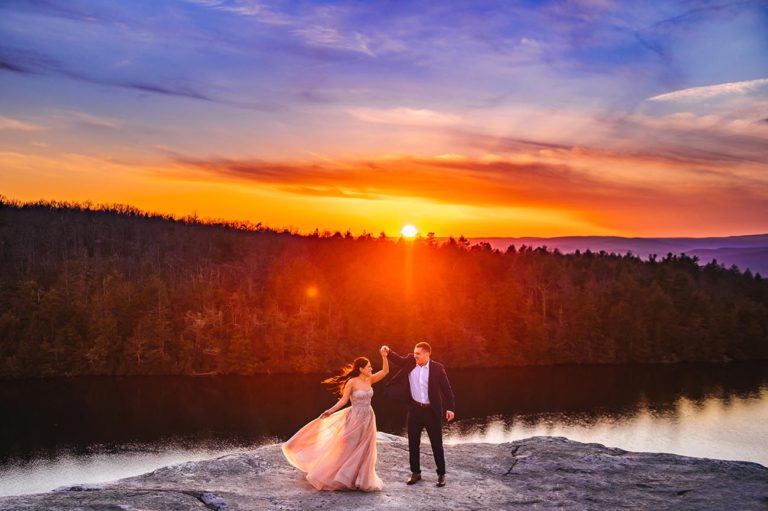 Minnewaska State Park Sunset Engagement