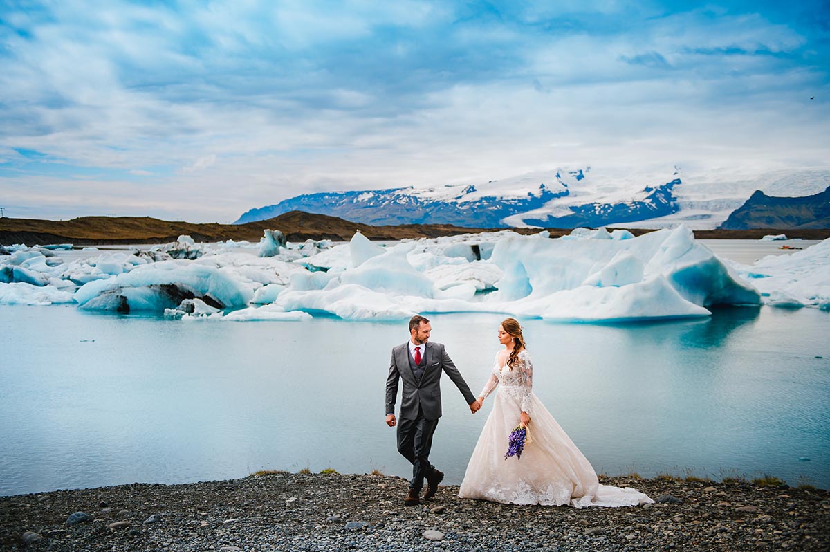 Jökulsárlón Glacier Lagoon Wedding