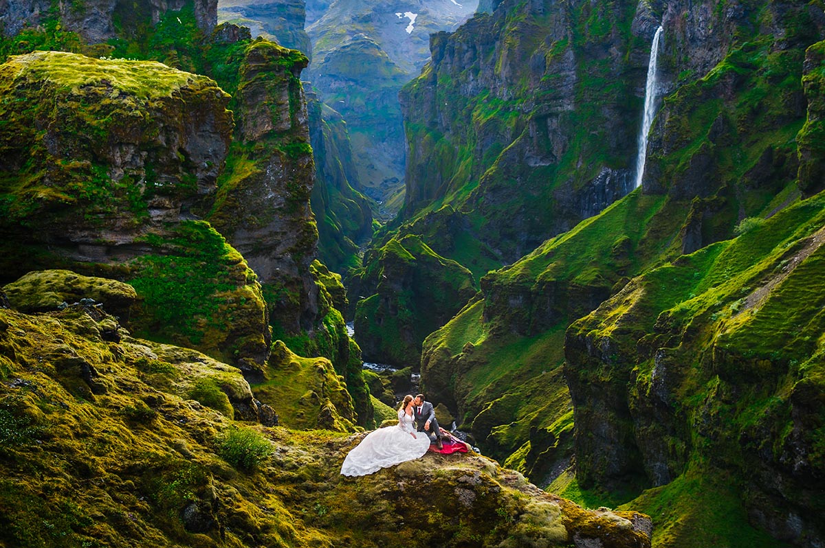 Múlagljúfur Canyon Iceland Elopement