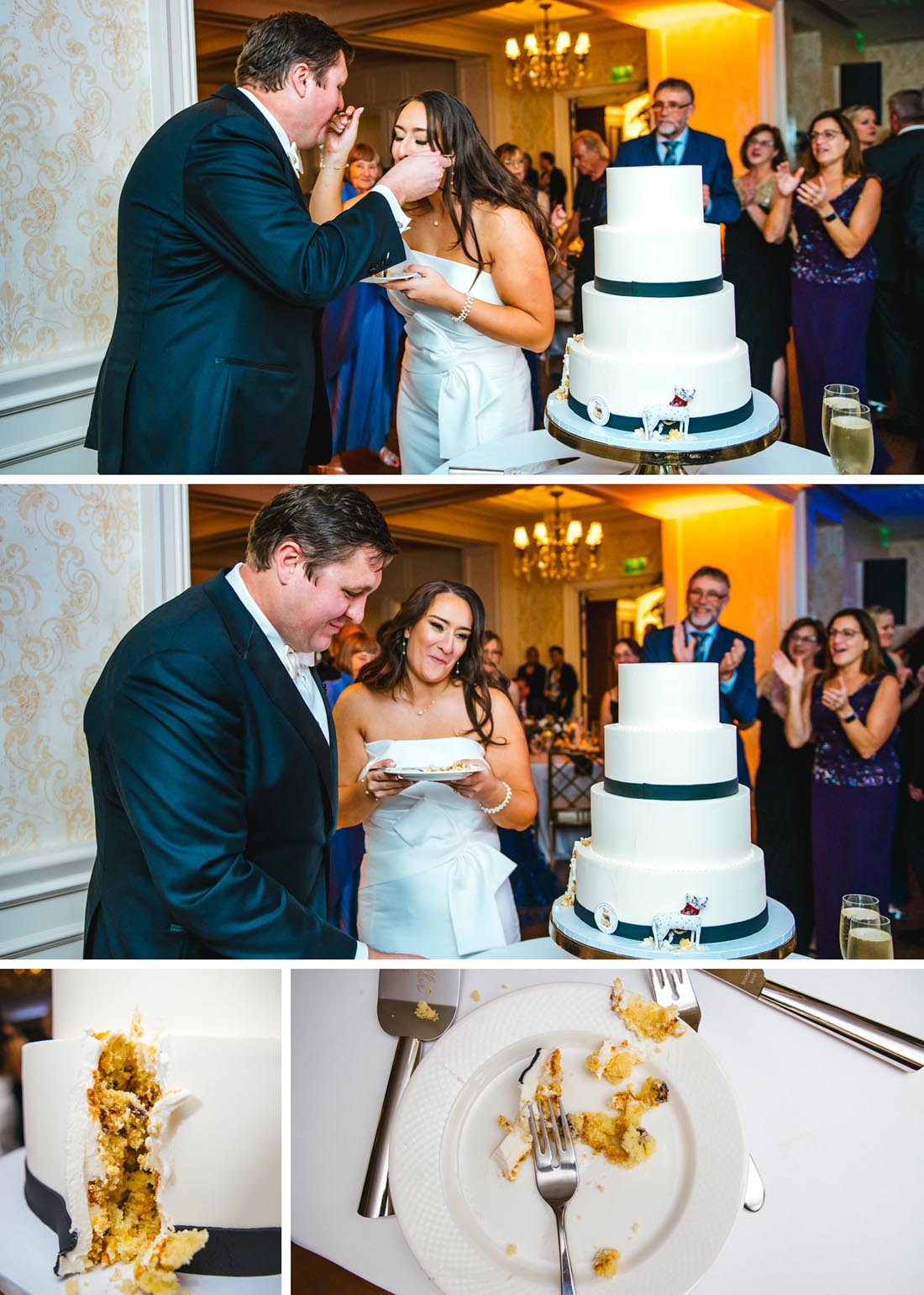  Cake Cutting The Crane Club at Tesoro Wedding 
